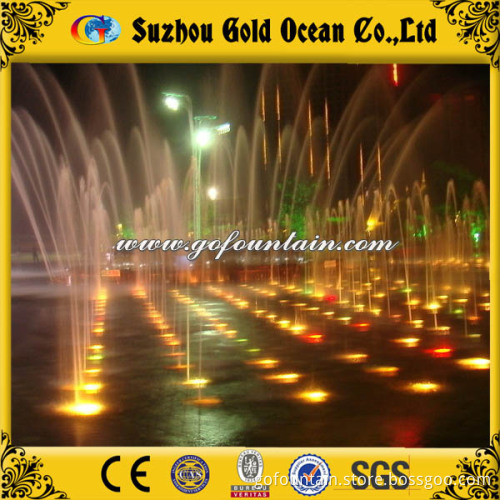 Outdoor Decorative Floor Fountain with LED Lights for Sale